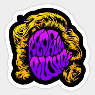 Redrum Blonde Logo Sticker